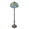 thumbnail image 5 of Meyda Tiffany 225024 Tiffany Wisteria 3 Light 62" Tall Buffet Floor Lamp - MultiColor, 5 of 5