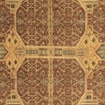 thumbnail image 1 of Ahgly Company Indoor Square Abstract Brown Modern Area Rugs, 6' Square, 1 of 4