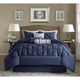 thumbnail image 1 of Madison Park Laurel Comforter Set, California King, Navy, 1 of 5