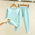 thumbnail image 4 of Miluxas Toddler Baby Boys Fall Outfits Long Sleeve Pull On Sweatshirt Elastic Waist Pants 2Pcs Solid Clothes Set Clearance Sky Blue 4 Years, 4 of 4