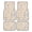 Wildflower, variant on 4-Piece Car Floor Mats Set, White Tiles Crack Crystal Velvet Automotive Front & Rear Floor Liners, Universal Fit for Car, Truck, SUV