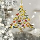 thumbnail image 5 of Decoración navideña 2D plana de acrílico Decoración festiva Colgante con diseño de árbol colorido Adecuado para árboles de Navidad Ventanas Navidad, 5 of 5