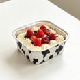 thumbnail image 5 of Cozeii Mini Square Cake Pans with Lids, 3.5 Inch Aluminum Foil Pans Disposable Cake Pans for Party Picnics Muffins Cupcakes (Cow Color）, 5 of 6
