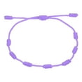 thumbnail image 1 of Pulsera Uxcell 7 Nudos, Pulsera de Protección de Cordón Ajustable Hecha a Mano de Buena Suerte Trenzada para Regalo de Mujeres y Hombres, Púrpura, 1 of 5