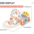 thumbnail image 6 of Baby Gym Play Mat with Sensory Toys,Gift Set for Toddler Infants Aged 0-12 Months Babies 29"22"16", 6 of 7