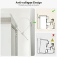 thumbnail image 5 of Luku Modern 6 Drawers Dresser, Chest of Drawers Closet Organizers and Storage Clothes, White, 5 of 9