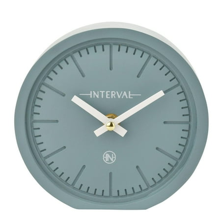 Interval Minimalist Desk Clock 15cm - Teal