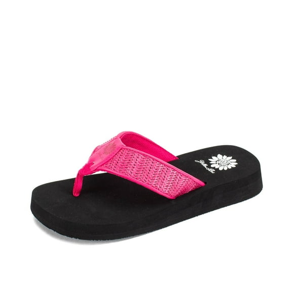 Yellow Box | FLOPPY | Women's Flip-Flop Sandals with woven fabric upper and EVA sole