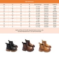 thumbnail image 3 of PEASKJP Girls Booties Side Zipper Non Slip Sneaker Boots, Khaki 24, 3 of 5