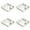 A 4PCS, variant on 1/2/4 Pack Dividing Separated Plate, Chips Serving Dish Plates, Plastic Dumpling Plate, Dumpling Plate with Compartment Dipping Saucer, Multicolor Separated Plates for Chips, Snacks