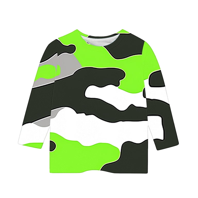 Robe Fille M&S Coton Vert Camouflage - Col Carré, Taille 10-11 Ans