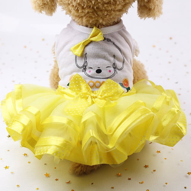 TIMIFIS Vêtements pour Chat, Robe pour Chien de Compagnie, Robe Respirante d'Été, Accessoires pour Chat - Automne