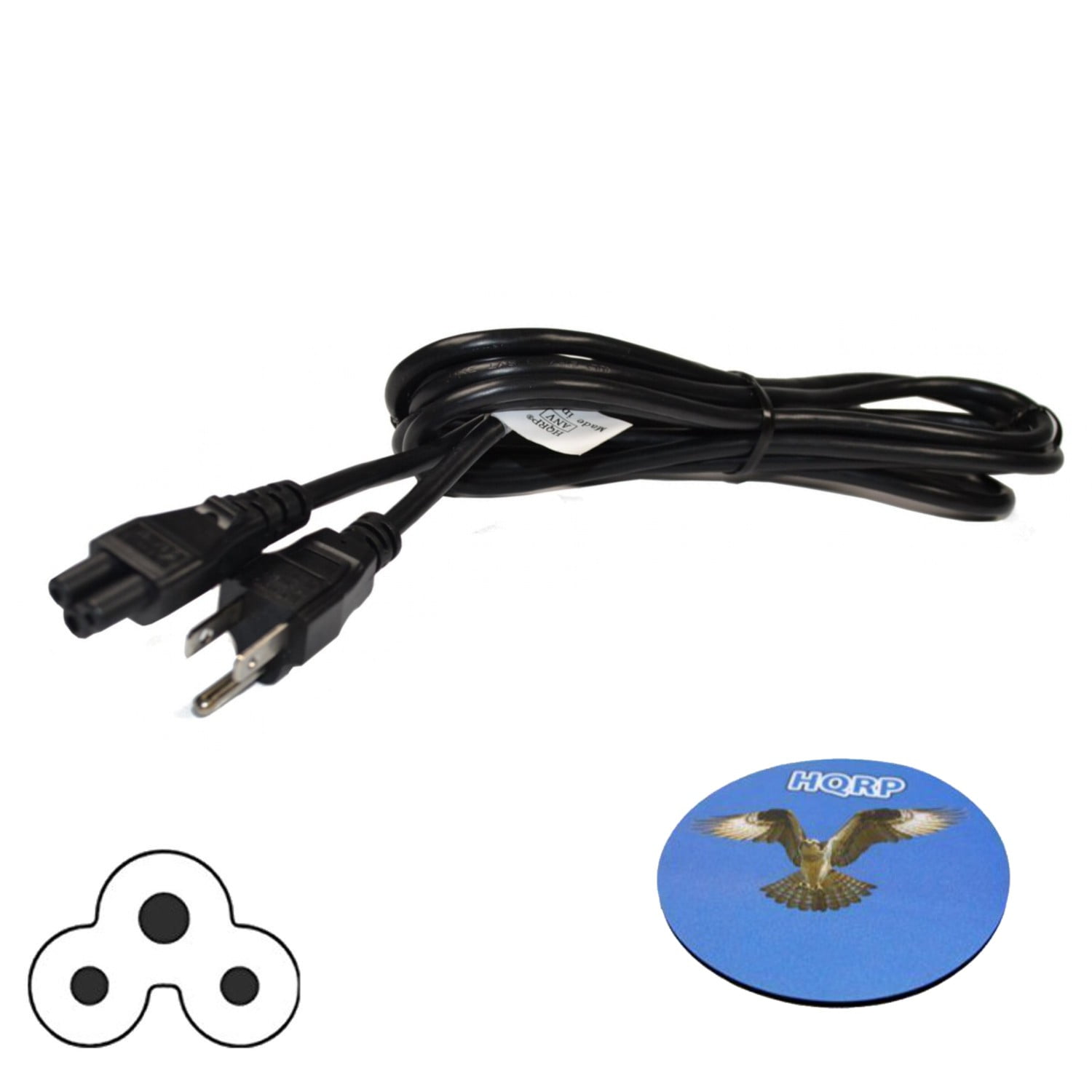 HQRP AC Power Cord for LG 43UF7600 60LF6300 32LN5300UB 32LN530BUA