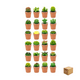 thumbnail image 1 of "24pcs Velas Aromaticas Cactus Verdes Decorativas Con Maceta Belug, Café ", 1 of 5