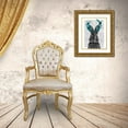 thumbnail image 3 of Fab Funky 26x32 Gold Ornate Wood Framed with Double Matting Museum Art Print Titled - Jackalope with Turquoise Antlers, 3 of 4