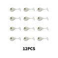 thumbnail image 4 of Sonducket 12 Uds cebo atractivo portátil reutilizable Trolling Tackle cebos en forma de simulación útil señuelo de pesca pulpo calamar pez Pescar Blanco, 4 of 6