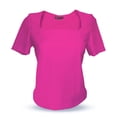 thumbnail image 2 of Blusa de licra fresca y elegante cuello cuadrado Fiusha Extra Grande, 2 of 2