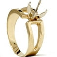 thumbnail image 1 of Contemporary Solitaire Engagement 14K Gold Ring Setting, 1 of 2
