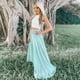 thumbnail image 5 of Falda CHICWISH para mujer Timeless Favorite Mint Chiffon Maxi, 5 of 6