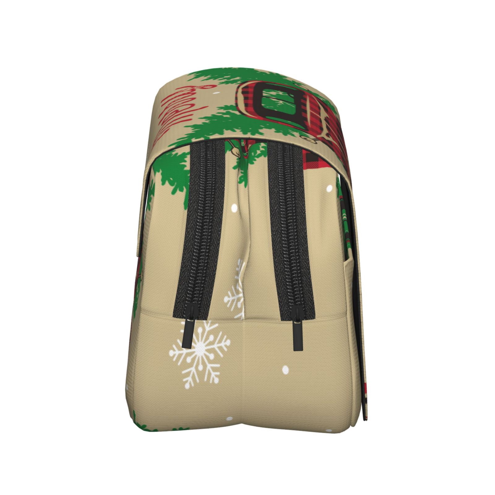 Rateoe Christmas Vintage Red Truck Pattern Double Clamshell Pen Case, Storage Organizer with Two Zipper Compartments– Holds Up to 50 Pencils & Pens