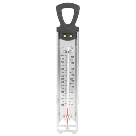 

Candy/Jelly/Deep Fry Thermometer Stainless Steel with Pot Clip Attachment and Quick Reference Temperature Guide