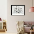 thumbnail image 3 of Historic Framed Print, Creating a sensation: The Bully Boy" on a bicycle", 17-7/8" x 21-7/8", 3 of 9