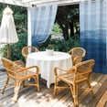 thumbnail image 6 of Outdoor Curtains for Patio Waterproof, Haze Blue White Brush Stroke Textured Grommet Gazebo Curtains Drapes for Porch, Pergola,Backyard,Outside, Privacy Panel 54 x 95 Inch, Abstract Modern, 6 of 9