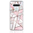 thumbnail image 4 of LG V60 ThinQ Case, KAESAR Hybrid Bling Glitter Sparkle Laser Polygon Marble Graphic Fashion Cute Colorful Skin Cover Shockproof Case for LG V60 ThinQ, 4 of 5
