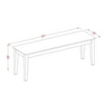 thumbnail image 2 of Pemberly Row Banc Traditionnel en Bois de 18 Pouces Finition Acajou Riche, 2 of 3