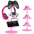 thumbnail image 1 of Game Controller Stand 3 Tier,Headphone Holder, Adjustable Gamepad Headset Hanger for All Universal Gaming PC Accessories, for Xbox PS4 PS5 Switch, 1 of 7