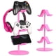 thumbnail image 1 of Soporte para mando de videojuegos de 3 niveles, soporte para auriculares, colgador ajustable para auriculares y mando de videojuegos para todos los accesorios universales de PC para videojuegos, 1 of 7