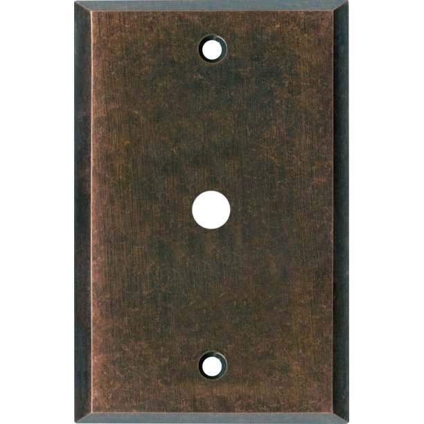 Mottled Antique Copper Cable Wall Plates