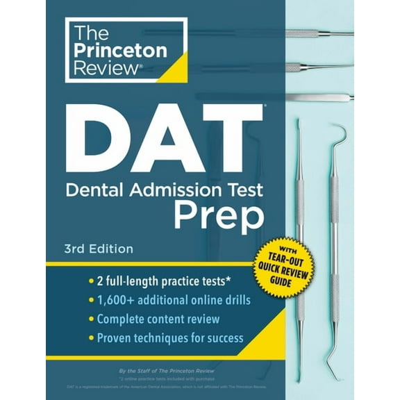 Graduate School Test Preparation Princeton Review DAT Prep, 3rd Edition, (Paperback)