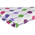 thumbnail image 3 of Bacati™ Botanical Purple Pearl Crib Skirt Pack, 3 of 3