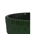 thumbnail image 3 of Benjara Limy Large Accessory Bowl- 14" Textured- Dark Green Glazed Ceramic, 3 of 6