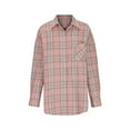 thumbnail image 4 of yievot Women's Long Sleeve Plaid Jacket Boyfriend Button Down Shirts Casual Thin Blouse, 4 of 6