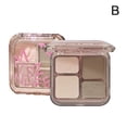 thumbnail image 1 of 4 Color Highlighter Contour Palette - 01 Coconut Milk Brown, 02 Mist Peach Grey, 1 of 7