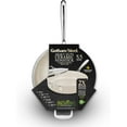 thumbnail image 4 of Gotham Steel 5.5 Qt Saute Pan with Lid, Diamond Reinforced Ceramic Nonstick Deep Frying Pan, Large Jumbo Cooker Frying Skillet with Stay Cool Handles, Oven & Dishwasher Safe, Cream/Silver Handles, 4 of 9