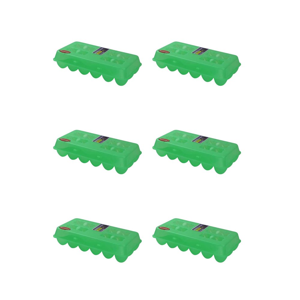 Tuff Stuff Reusable Washable Plastic Chicken Egg Carton Tray, 18 Eggs
