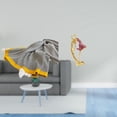thumbnail image 2 of Manta de punto a rayas, suave y cálida, estilo rústico, para dormitorio, sofá, cama, silla, estatua de bailarina de ballet, 2 of 8