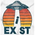 thumbnail image 2 of Aliens Exist UFO Beam Cool Believers Romper Boys or Girls Infant Baby Brisco Brands NB, 2 of 7