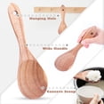 thumbnail image 2 of Hand Carved Wood, Functional and Aesthetic: Eco Friendly, Long Handle Spoons, Non-Stick Kitchen Utensil, Easy to Store and Clean, Professional Quality Cooking Tool, 2 of 7