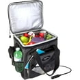 thumbnail image 1 of Koolatron 12V Electric Cooler Bag, 13L (14qt) Collapsible Thermoelectric Soft Bag Cooler, Gray/Black, 1 of 7