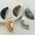 thumbnail image 5 of 6Pcs Shell Shape Drawer Pulls Zinc Alloy Cabinet Knobs for Wardrobe Cupboard Modern Kitchen Hardware, 5 of 9