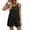 #H-Black, variant on Jumpsuits for Women Button Down Cotton Square Neck Comfy Summer Short Rompers for Women,Red,Size 2XL