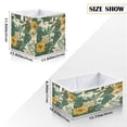 thumbnail image 3 of Storage Basket Foldable Open Organizers for Clothes Toys Books15.75x10.63x6.96in Tropical Plants, 3 of 8