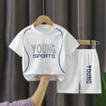 thumbnail image 3 of Toddler Baby Boy Summer Outfit Short Sleeve T Shirt Top Casual Shorts Set Clothes 6 12 18 24 Month, Size 9 Years, 3 of 3