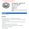 thumbnail image 2 of Front Brake Rotor - Compatible with 2013 - 2021 Acura RDX 2014 2015 2016 2017 2018 2019 2020, 2 of 2