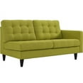 thumbnail image 3 of Empress Left-Facing Upholstered Fabric Loveseat in Oatmeal, 3 of 7