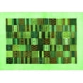 thumbnail image 1 of Ahgly Company Indoor Rectangle Solid Green Modern Area Rugs, 6' x 9', 1 of 1